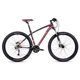 LIYONG Bike Super bike! Cross the mountains! Black 27-Speed Mountain Bikes, Men's Aluminum 27.5 Inch Hardtail Mountain Bike, All Terrain Bicycle With Dual Disc Brake, Adjustable Seat -SD009 ( Color : Black )