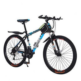 T-Day Mountain Bike T-Day Mountain Bike 26 Inch Mountain Bikes 21 / 24 / 27-Speed Suspension Fork MTB High-Tensile Carbon Steel Frame Mountain Bicycle With Dual Disc Brake For Men And Women(Size:27 Speed, Color:Blue)