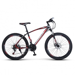 T-Day Bike T-Day Mountain Bike 26 Inches Wheel Mens Mountain Bike Carbon Steel Frame 21 / 24 / 27-Speed MTB With Dual Disc Brake For Boys Girls Men And Wome(Size:27 Speed, Color:Red)