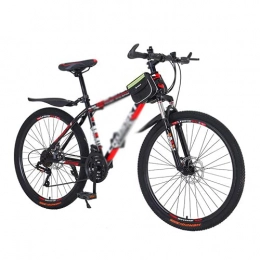 T-Day Bike T-Day Mountain Bike Mountain Bike Carbon Steel Frame 21 Speed 26 Inch 3 Spoke Wheels Disc Brake Bicycle Suitable For Men And Women Cycling Enthusiasts(Size:21 Speed, Color:Red)