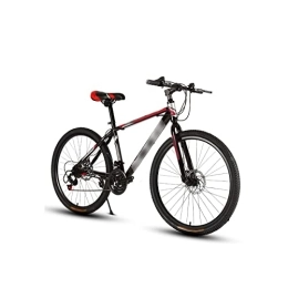 TABKER Bike TABKER Road Bike Mountain Bike Speed-shifting Double-shock Cross-country Racing Student Adult (Color : Red, Size : L)