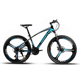 TATANE Bike TATANE Couple Mountain Bike, Men And Women 24 / 26 Inch Variable Speed Adult Student Carbon Steel Bike, Student 21 / 24 / 27 Speed Outdoor Bicycle, Blue, 24 inch 21 speed
