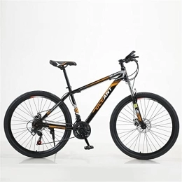 TAURU Bike TAURU 27.5 Inches Bicycle, Mens MTB Mountain Bike, Adult Mountain Bike-Spring Fork, Mechanical Disc Brake, Carbon Steel Frame (Orange)