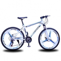 Tbagem-Yjr Bike Tbagem-Yjr 20 Inches Wheels Mountain Bikes, Variable Speed City Road Bicycle Cycling Unisex (Color : Blue and white, Size : 21 Speed)