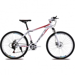 Tbagem-Yjr Mountain Bike Tbagem-Yjr 24 Inch Wheel City Road Bicycle Cycling, 27 Speed Hardtail Mountain Bikes For Adults (Color : White red)