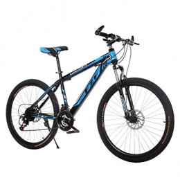 Tbagem-Yjr Mountain Bike Tbagem-Yjr 24 Inch Wheel Mountain Bike, 24 Speed MTB Sports Leisure High-carbon Steel Frame (Color : Black blue)