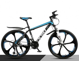 Tbagem-Yjr Bike Tbagem-Yjr 26 Inch Dual Suspension Riding Damping Mountain Bike, Mens MTB Bicycle For Adult (Color : Black blue, Size : 27 speed)