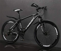 Tbagem-Yjr Bike Tbagem-Yjr 26 Inch Mountain Bike Shock Absorption Commuter City Hardtail Bike, Unisex (Color : Black white, Size : 24 speed)