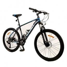 Tbagem-Yjr Mountain Bike Tbagem-Yjr 26 Inch Wheel Mountain Bike, Double Disc Brakes City Road Bicycle For Adults Mens (Color : Black blue, Size : 24 speed)