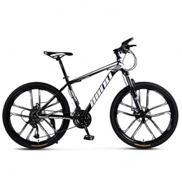 Tbagem-Yjr Bike Tbagem-Yjr 27 Speed Mountain Bikes, 26 Inch Double Disc Brake City Road Bicycle Bikes (Color : Black white)