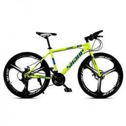 Tbagem-Yjr Mountain Bike Tbagem-Yjr 3 Cutter Wheel Mountain Bike, 26 Inch Wheel City Off-road Road Cycling Bicycle (Color : Yellow, Size : 27 speed)