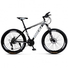 Tbagem-Yjr Mountain Bike Tbagem-Yjr 30 Speed Mountain Bike 26 Inch Wheel Dual Suspension City Road Bicycle For Adults (Color : Black white)