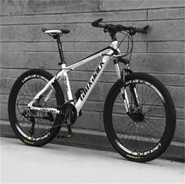 Tbagem-Yjr Mountain Bike Tbagem-Yjr Adult Men Dual Suspension / Disc Brakes 26 Inch Mountain Bike, Sports Leisure Bicycle (Color : White black, Size : 30 speed)