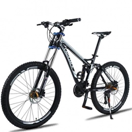 Tbagem-Yjr Mountain Bike Tbagem-Yjr City Road Bicycle, Variable Speed Mountain Bike Dual Suspension Mens 26 Inch (Color : Black, Size : 24 speed)