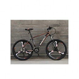 Tbagem-Yjr Mountain Bike Tbagem-Yjr Hard Mountain Bike, Boy Ravine Bike Double Disc Brakes Aluminum Alloy Frams Road Bicycle (Color : Orange, Size : 30 speed)