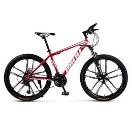 Tbagem-Yjr Mountain Bike Tbagem-Yjr Hardtail Mountain Bikes, 26 Inch Sports Leisure Road Bikes Boys' Cycling Bicycle (Color : Red white, Size : 21 speed)