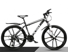Tbagem-Yjr Mountain Bike Tbagem-Yjr Mens Mountain Bike, 26 Inch Wheel Commuter City Hardtail Off-road Damping City Road Bicycle (Color : Black white, Size : 24 speed)