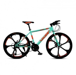 Tbagem-Yjr Mountain Bike Tbagem-Yjr Mountain Bike Bicycles 26 Inch Disc Brake Spoke Wheels Bike, Road Cycling Bicycle (Color : Green, Size : 21 speed)