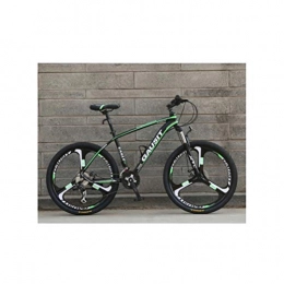 Tbagem-Yjr Bike Tbagem-Yjr Mountain Bike City Road Bicycle, Double Disc Brake Variable Speed Freestyle BMX Bikes (Color : Green, Size : 30 speed)