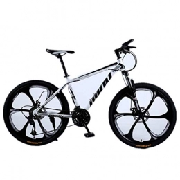 Tbagem-Yjr Bike Tbagem-Yjr Mountain Bike For Adult, 26 Inch Men's Off Road City Road Bicycle Sports Leisure (Color : White black, Size : 24 speed)