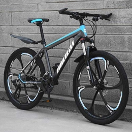 Tbagem-Yjr Bike Tbagem-Yjr Mountain Bike For Adults - Off-road Variable Speed MTB City Road Bicycle (Color : Black blue, Size : 30 Speed)