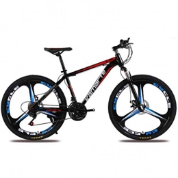 Tbagem-Yjr Mountain Bike Tbagem-Yjr Mountain Bike Steel Frame 26 Inch Dual Suspension Riding Damping Mountain Bike Bicycle (Color : Black red, Size : 21 speed)