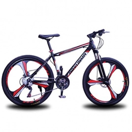 Tbagem-Yjr Mountain Bike Tbagem-Yjr Mountain Bikes, Variable Speed City Road Bicycle Sports Leisure Unisex Adult (Color : Black red, Size : 24 Speed)