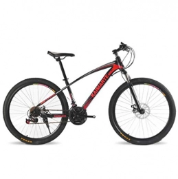 Tbagem-Yjr Bike Tbagem-Yjr Unisex 26 Inch High-carbon Steel Frame Mountain Bike, Dual Suspension Mountain Road Bicycle (Color : Red, Size : 21 speed)
