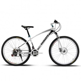Tbagem-Yjr Mountain Bike Tbagem-Yjr Unisex Commuter City Hardtail Bike 24 Inch Wheel City Road Bicycle Mens MTB (Color : White, Size : 24 speed)