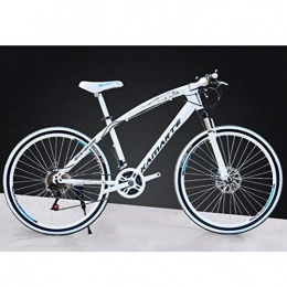 Tbagem-Yjr Mountain Bike Tbagem-Yjr White Mountain Bike For Adults, 24 Inch Wheel Commuter City Hardtail Road Bicycle Cycling (Size : 27 speed)