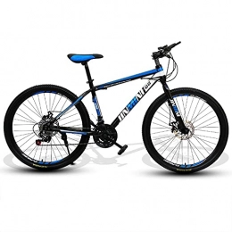 TBNB Mountain Bike TBNB 24 / 26inch Adult Mountain Bikes, 21-27 Speed Mens Womens Mountain Bicycles, Youth Road Bikes with Disc Brakes and Suspension Forks (Blue a 24inch / 24Speed)