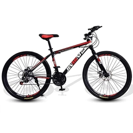TBNB Mountain Bike TBNB 24 / 26inch Adult Mountain Bikes, 21-27 Speed Mens Womens Mountain Bicycles, Youth Road Bikes with Disc Brakes and Suspension Forks (Red a 24inch / 21Speed)