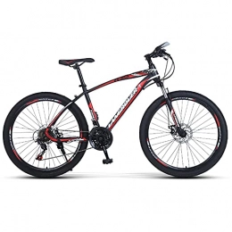 TBNB Bike TBNB 24inch Mountain Bike for Youth / Adults, Lightweight Mountain Bicycles for Men and Women, Disc Brakes and Suspension Forks, 21-30 Speeds (Red 24inch / 21Speed)