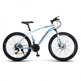 TBNB Bike TBNB 24inch Mountain Bike for Youth / Adults, Lightweight Mountain Bicycles for Men and Women, Disc Brakes and Suspension Forks, 21-30 Speeds (White 24inch / 30Speed)