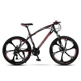 TBNB Bike TBNB Adult Mens Mountain Bike 24 / 26inch, Full Suspension 24-30 Speed Offroad Road Bicycle, City Bike with Double Disc Brakes for Women (Red 24inch / 24Speed)