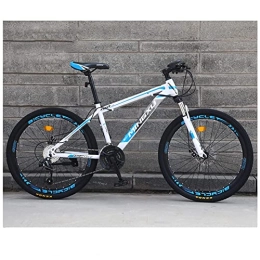 TBNB Mountain Bike TBNB Mountain Bike for Men / Women, 24 / 26inch Adult Outdoor Sports Road Bicycles, City Commuter Bikes, Disc Brakes and Suspension Forks (Blue 24inch / 21Speed)