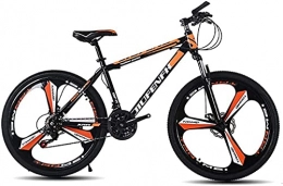 WZZZ-MM Mountain Bike The New 26 Inch Mountain Bike 27 Speed Rear Derailleur Front and Rear Disc Brakes Suspension Premium Cross-Country Mountain Bike for Men and Women-Orange 24 speed 24 inch