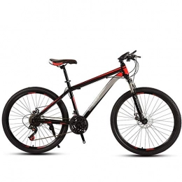 THENAGD Mountain Bike THENAGD Mountain Bike Adult Cross Country, Men's and Women's Variable Speed Road Sports Car Teenager Online Celebrity Student Bike 21 speed Single damping [black and red] spoke wheel