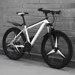 THENAGD Mountain Bike THENAGD Mountain Bike, Adult To Work Male and Female Variable Speed Students Off Road Damping Bicycle Youth Light Road Racing 24inches Three-knifeversion-whiteandblack