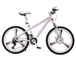 THENAGD Bike THENAGD Mountain Bike Bicycle Adult Female Student 24 Inch 24 Variable Speed Aluminum Alloy Double Disc Brake One Wheel Bicycle 24