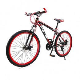 tools Mountain Bike TOOLS Off-road Bike Mountain Bike Adult Bicycle Road Men's MTB Bikes 24 Speed Wheels For Womens teens (Color : Red, Size : 26in)