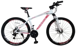 Totem Mountain Bike Totem Mountain Bike / Bicycles 27.5'' Wheel Lightweight Aluminium Frame 21 Speeds Shimano Disc Brake, White