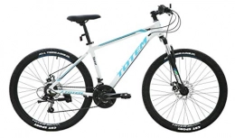 Totem Mountain Bike Totem Unisex's Lightweight Mountain Bike with Alloy Frame and Shimano Parts, White, 26
