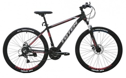 Totem Unisex-Youth Mountain Bike/Bicycles 26'' Wheel 21 Speeds Shimano, Black Red, 26
