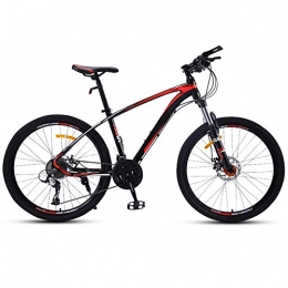 TRGCJGH Men's Mountain Bike Double Disc Brake 26 Inches All-Terrain City Bikes Adults Only Outdoor Cycling Hard Tail Front Suspension,C-26inches-27speed