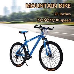 TRGCJGH Bike TRGCJGH Mountain Bike 26 Inch, Aluminum Alloy Hardtail Mountain Bikes, Mountain Bicycle With Front Suspension Adjustable Seat, 21 / 24 / 27 / 30 Speed, A-27speed