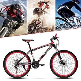 TRGCJGH Mountain Bike TRGCJGH Mountain Bike 26 Inch, Mountain Bikes With 21 / 24 / 27-Speed Disc Brakes Full Suspension - Carbon Steel Full Spoke Wheels, A-21speed