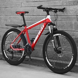 TRGCJGH Bike TRGCJGH Mountain Bike 26 Inches, Double Disc Brake Frame Bicycle Hardtail With Adjustable Seat, Country Men's Mountain Bikes 21 / 24 / 27 / 30 Speed, C-21speed