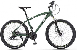 TTZY Mountain Bike TTZY 24" 26" Mountain Bicycle, 24 / 27 Speed Mountain Bike Adult Double Disc Brake Speed Bicycle 6-11, Green, 26 inch 24 Speed SHIYUE (Color : Green, Size : 26 inch 24 speed)