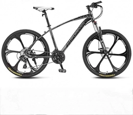 TTZY Bike TTZY 26Inch Mountain Bikes, Men's Dual Disc Brake Mountain Bike, Bicycle Adjustable Seat, High-Carbon Steel Frame, 21 / 24 / 27 / 30 Speed, 6 Spoke 7-14, 21 SHIYUE